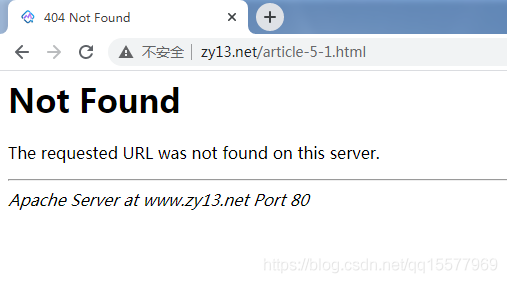 PHP使用Apache的伪静态功能实现“网页404时跳转指定页面