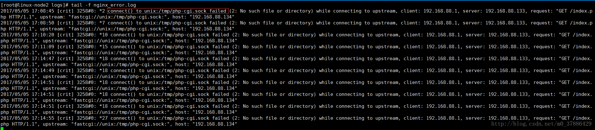 php-fpm报502问题的解决办法