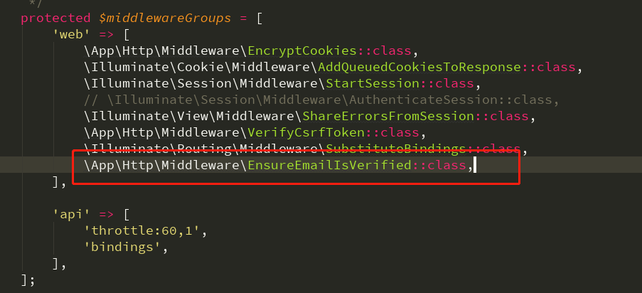 laravel框架邮箱认证实现方法详解