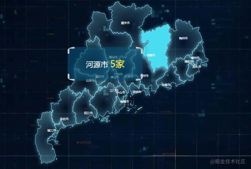 一篇文章搞定echarts地图轮播高亮