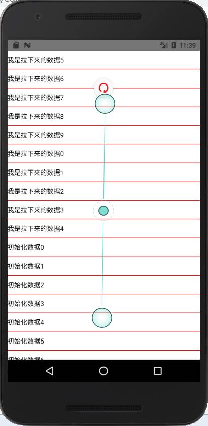 react native之ScrollView下拉刷新效果