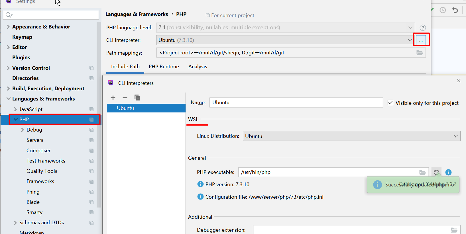 Vagrant(WSL)+PHPStorm+Xdebu 断点调试环境搭建