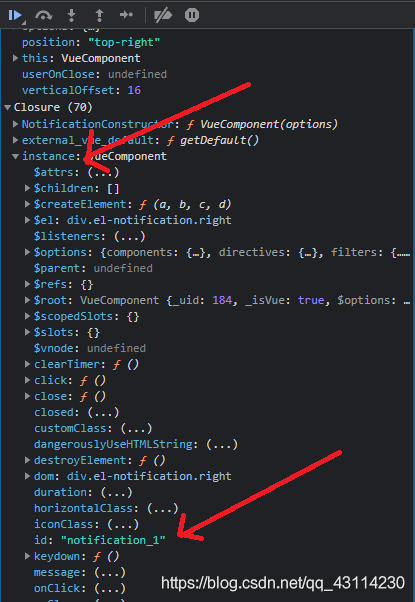 ElementUI的this.$notify.close()调用不起作用的解决