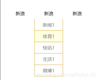 JavaScript实现鼠标经过显示下拉框