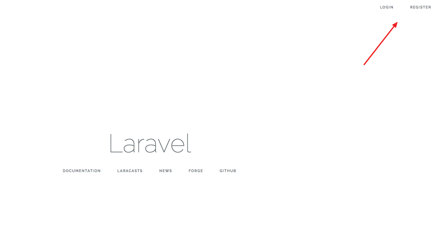 Laravel 框架基于自带的用户系统实现登录注册及错误处理功能分析