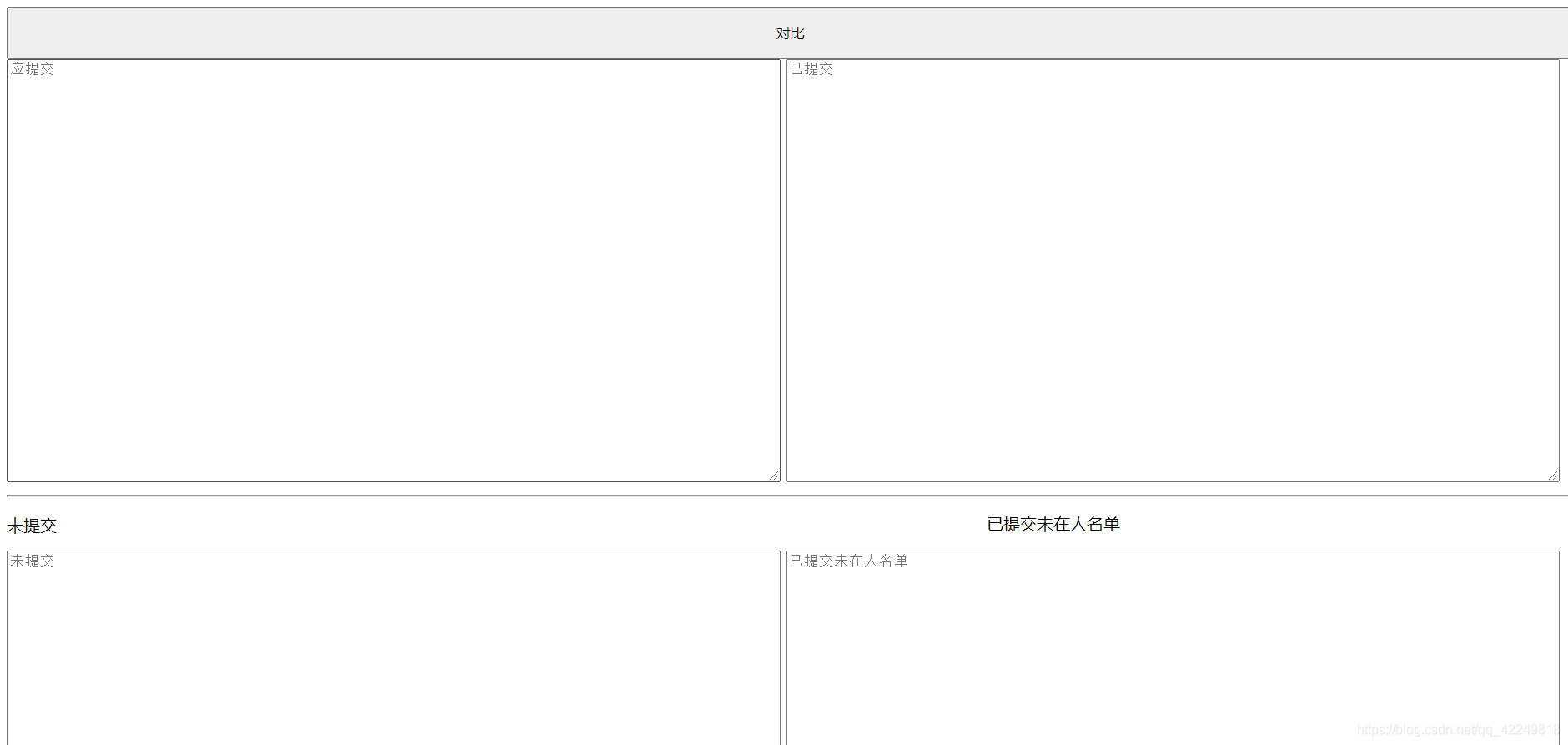 利用JavaScript差集实现一个对比小工具