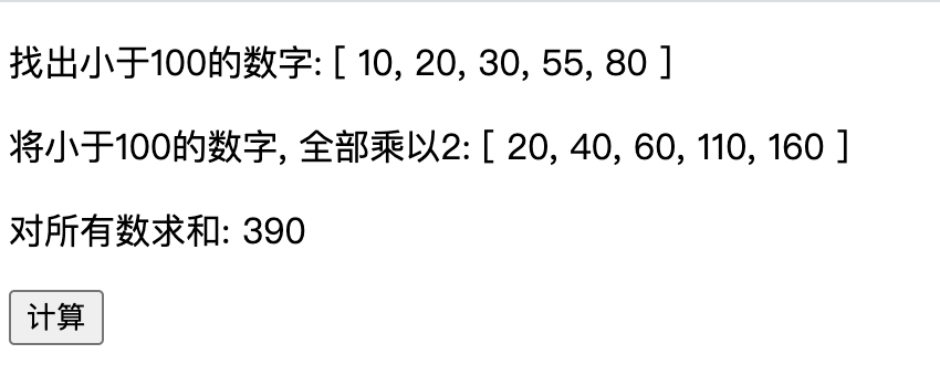 vue常用高阶函数及综合实例