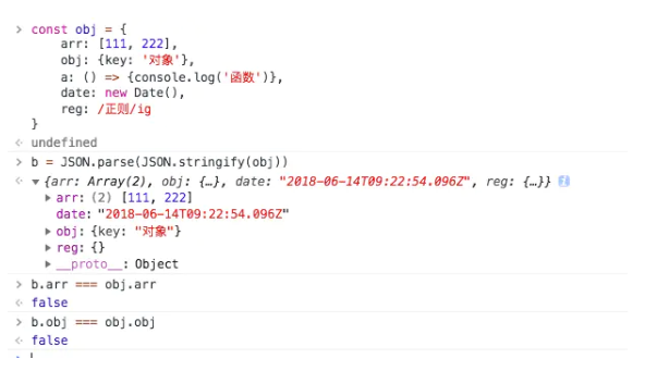 JavaScript深拷贝的一些踩坑记录