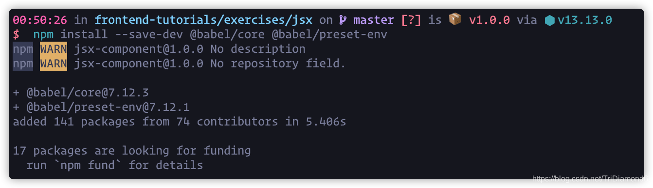 使用JSX 建立组件 Parser（解析器）开发的示例