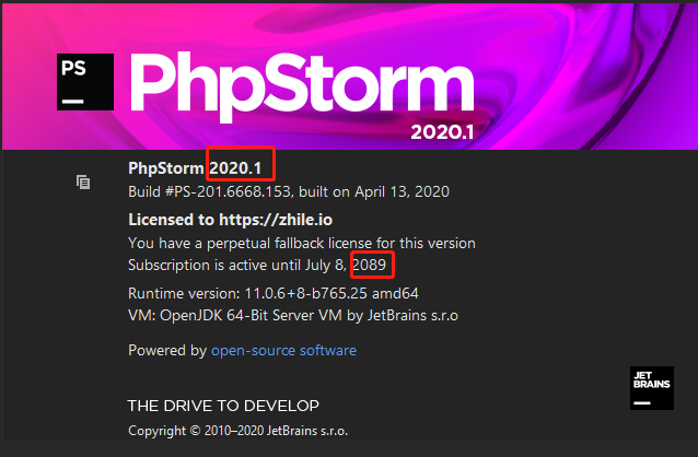 PHPStorm2020.1永久激活及下载更新至2020(推荐)