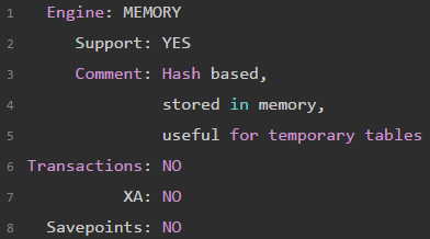 MySQL数据分析存储引擎示例讲解