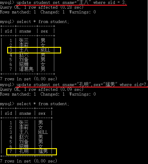 MySQL教程DML数据操纵语言示例详解