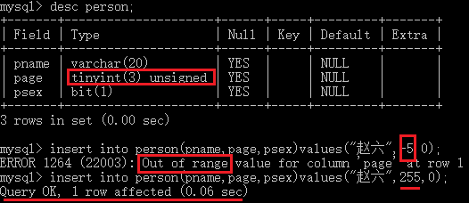 MySql数据类型教程示例详解