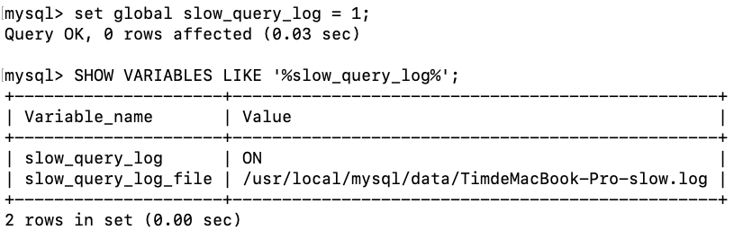 MySQL 慢查询日志深入理解