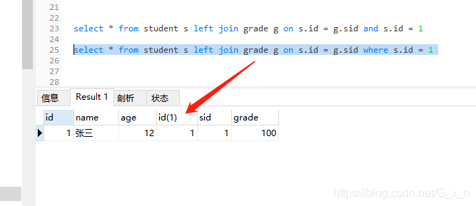 mysql连接查询中and与where的区别浅析