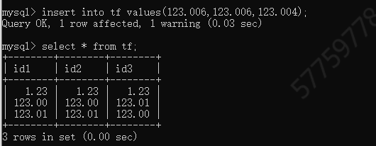 MySQL 5.7常见数据类型