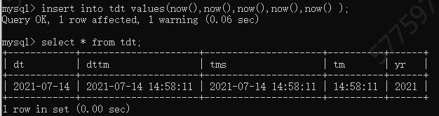 MySQL 5.7常见数据类型