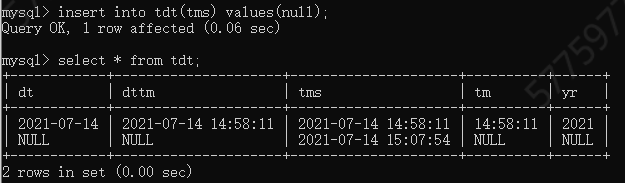 MySQL 5.7常见数据类型