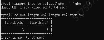 MySQL 5.7常见数据类型