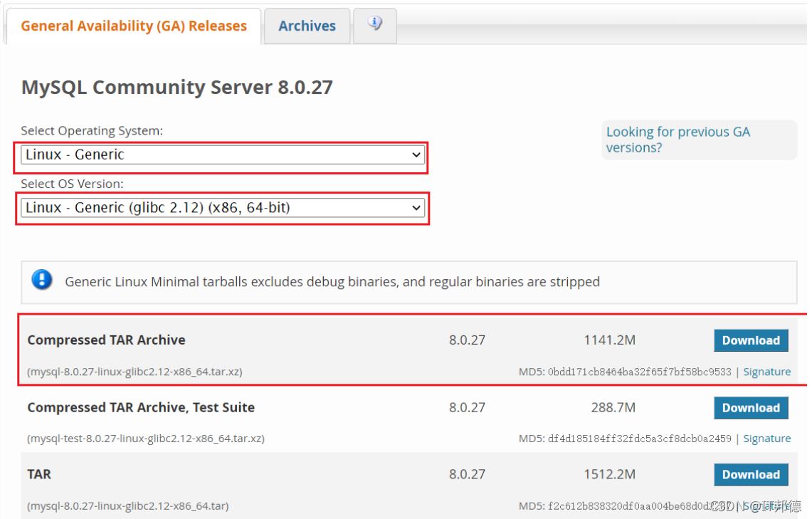 Linux7.6二进制安装Mysql8.0.27详细操作步骤