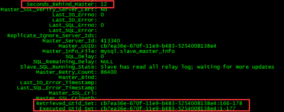 MySQL的从库Seconds_Behind_Master延迟总结