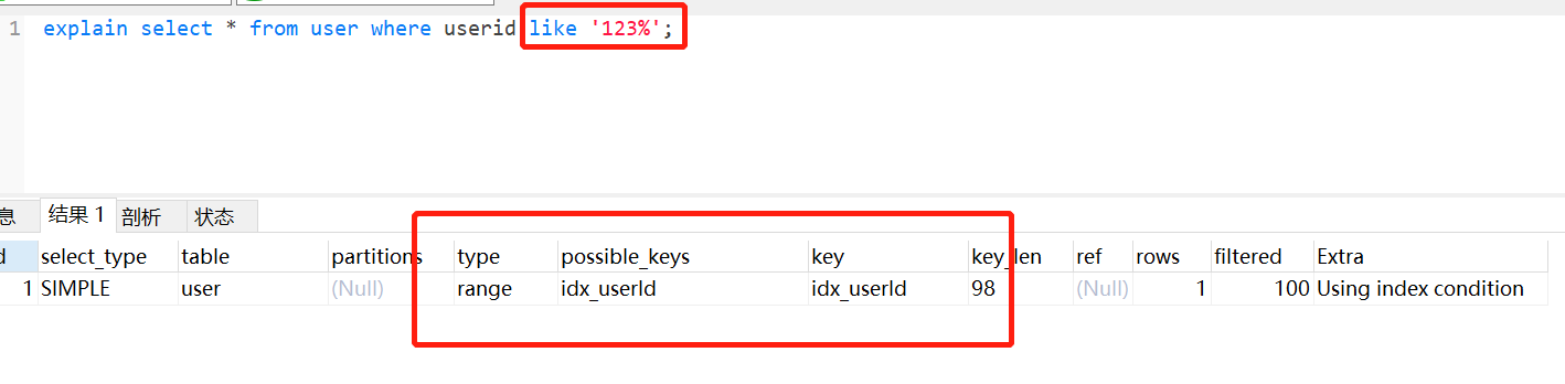 mysql索引失效的十大问题小结