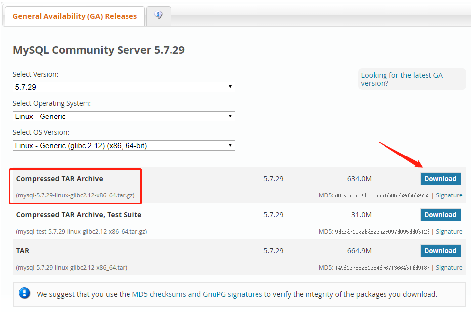 Linux下二进制方式安装mysql5.7版本和系统优化的步骤