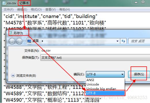 快速解决mysql导出scv文件乱码、蹿行的问题