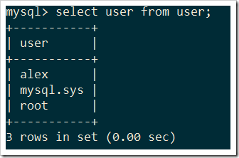 mysql用户管理操作实例分析