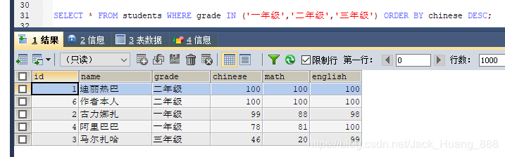 MySQL 详细单表增删改查crud语句