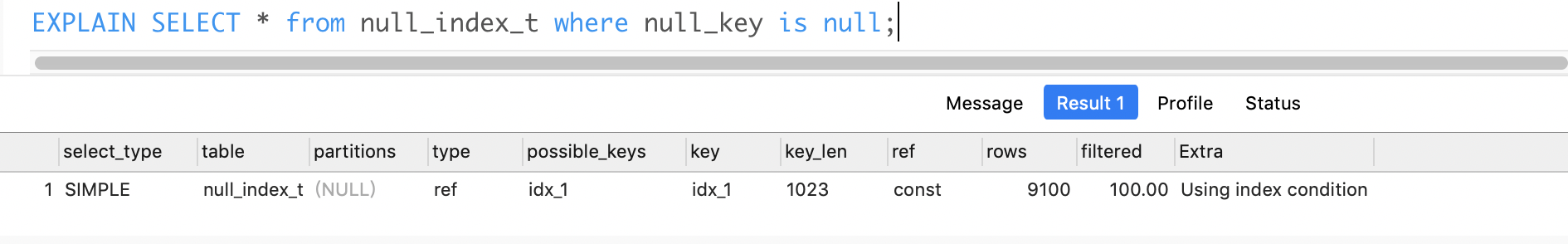 MySQL 索引的一些细节分享