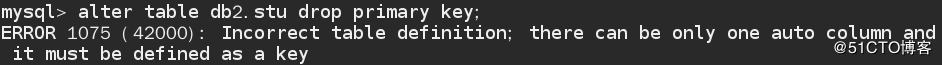 MySQL中Multiple primary key defined报错的解决办法