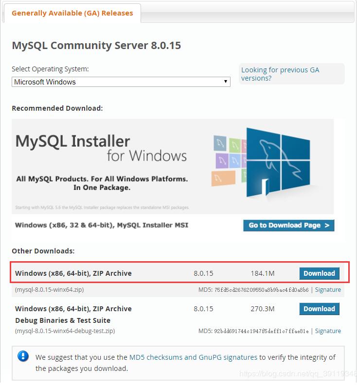 mysql 8.0.15 安装配置方法图文教程