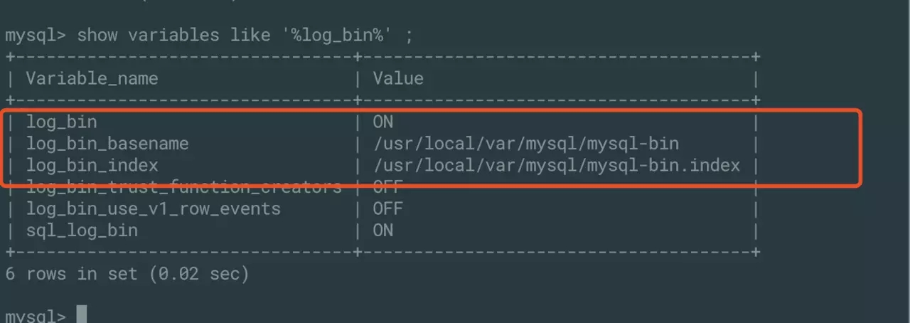 Mysql数据库监听binlog的开启步骤