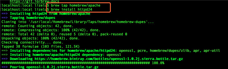 macOS Sierra安装Apache2.4+PHP7.0+MySQL5.7.16
