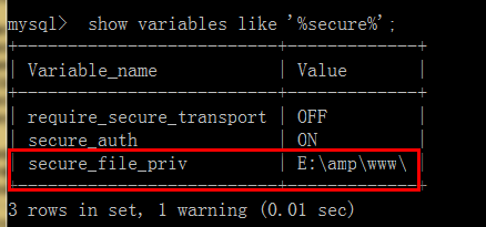 mysql遇到load data导入文件数据出现1290错误的解决方案