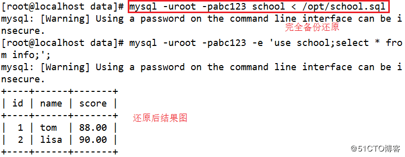 mysql增量备份及断点恢复脚本实例