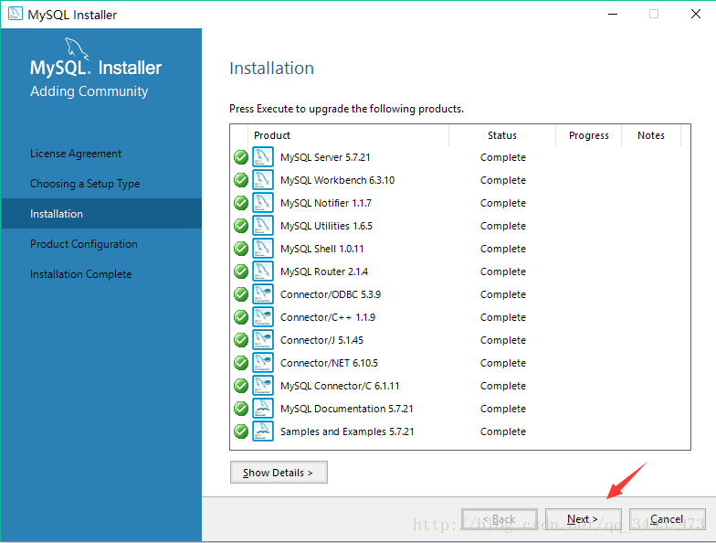 Windows10下mysql 5.7.21 Installer版安装图文教程