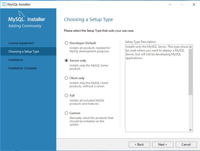 mysql installer web community 5.7.21.0.msi安装图文教程