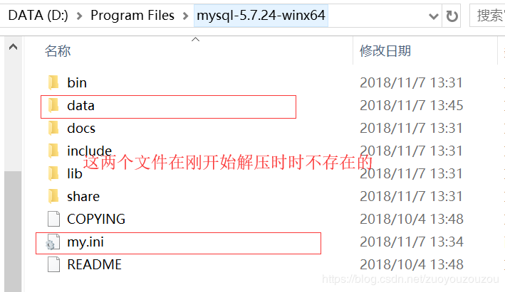 解压版MYSQL安装及遇到的错误及解决方法