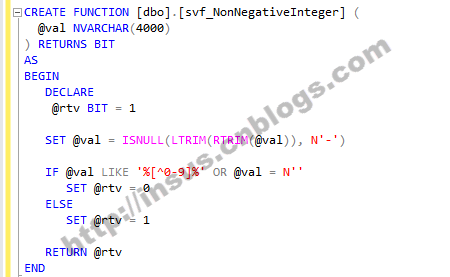 MYSQL自定义函数判断是否正整数的实例代码