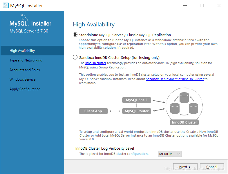 win10 安装 mysql 5.7 msi版的教程图文详解