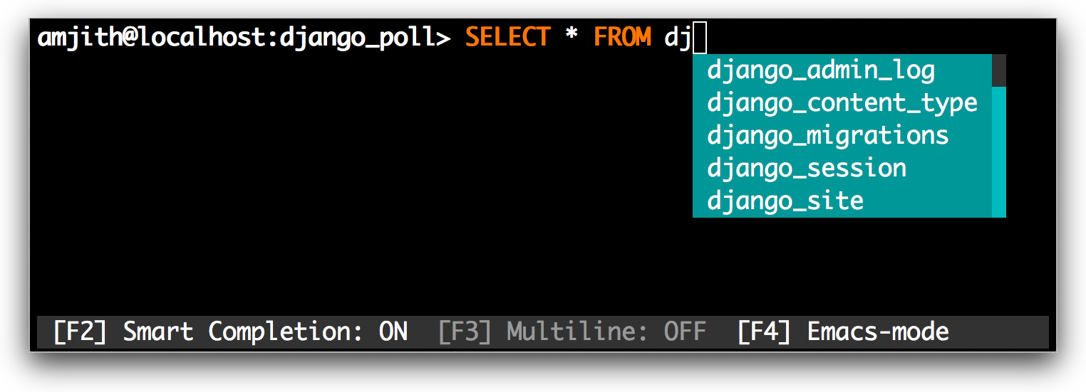 简单了解操作mysql数据库的命令行神器mycli