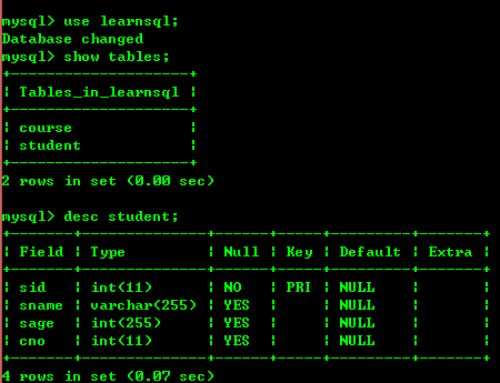 mysql基础知识扫盲