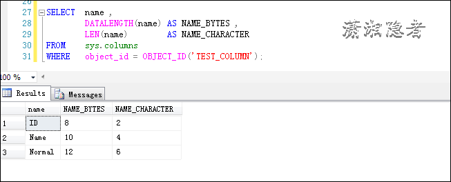 SQL Server查找表名或列名中包含空格的表和列实例代码