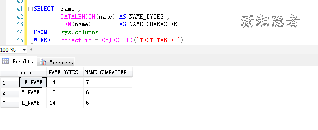 SQL Server查找表名或列名中包含空格的表和列实例代码