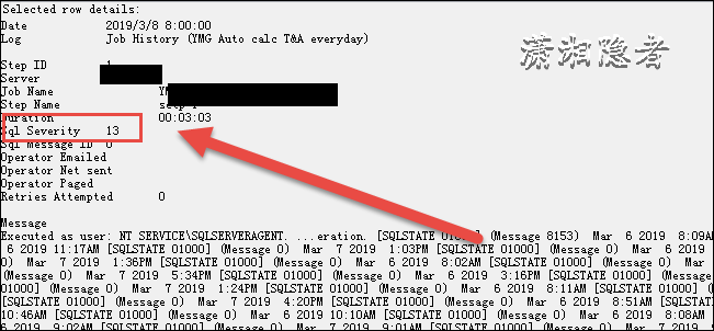 SQL Server作业报错特殊案例分析