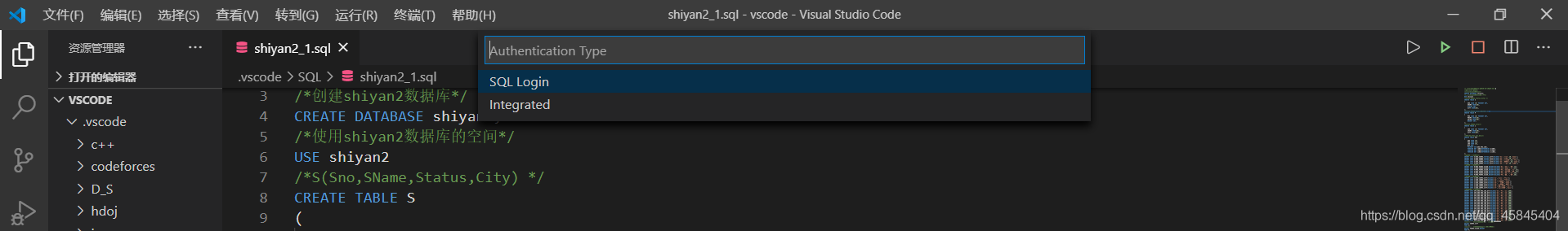 Vscode上使用SQL的方法