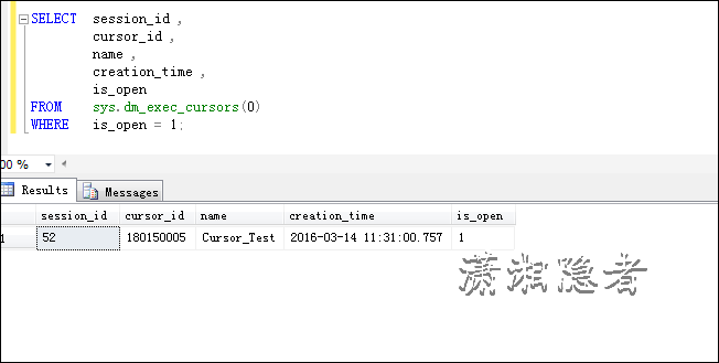 SQL Server查看未释放游标的方法