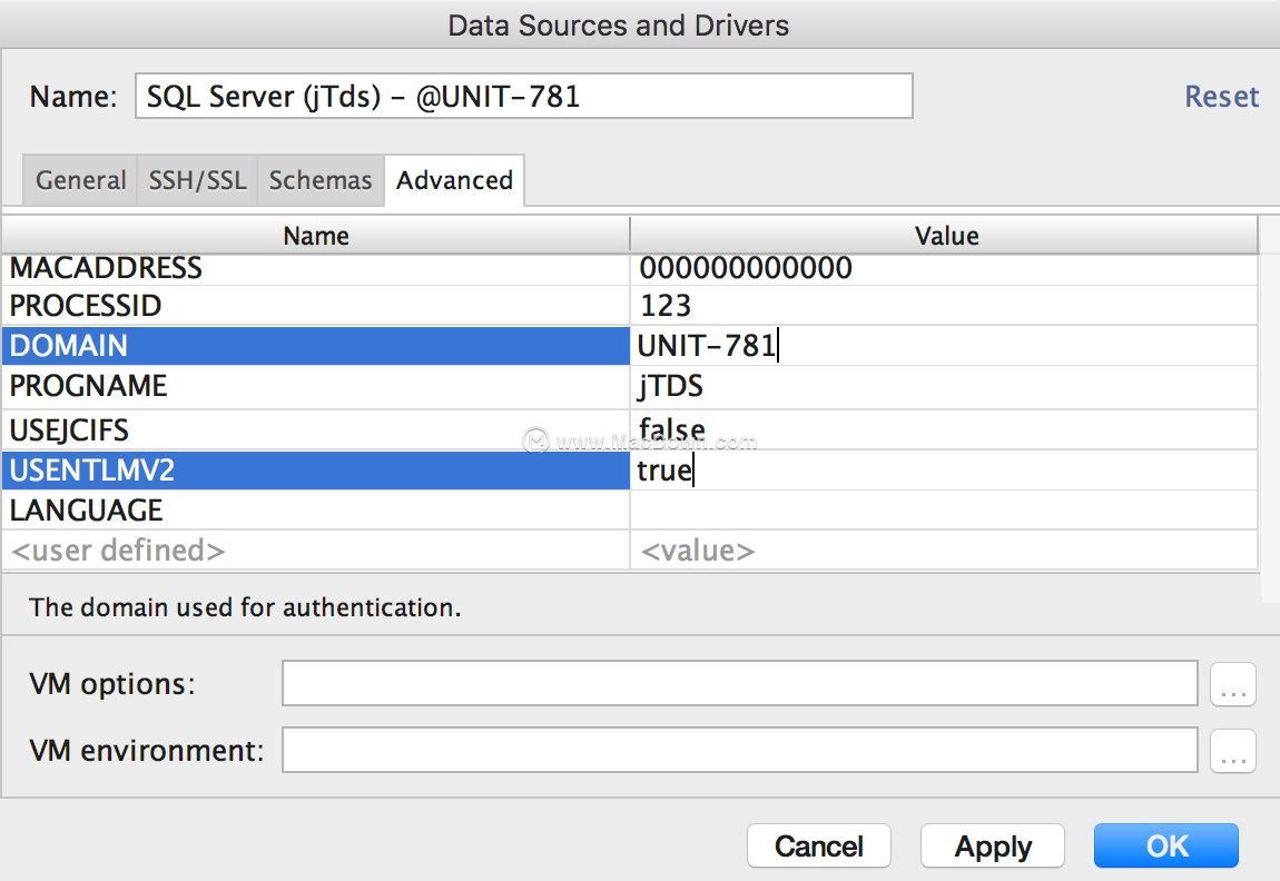 详解将DataGrip连接到MS SQL Server的方法